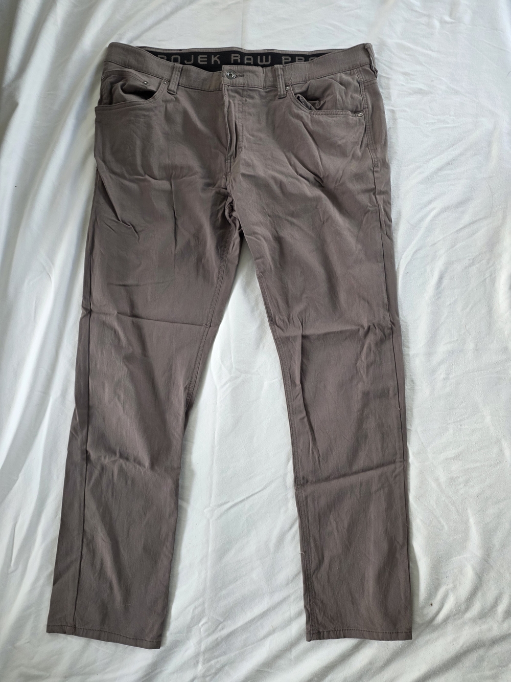 Raw Men's Straight Fit Pants in Taupe, Good condition.